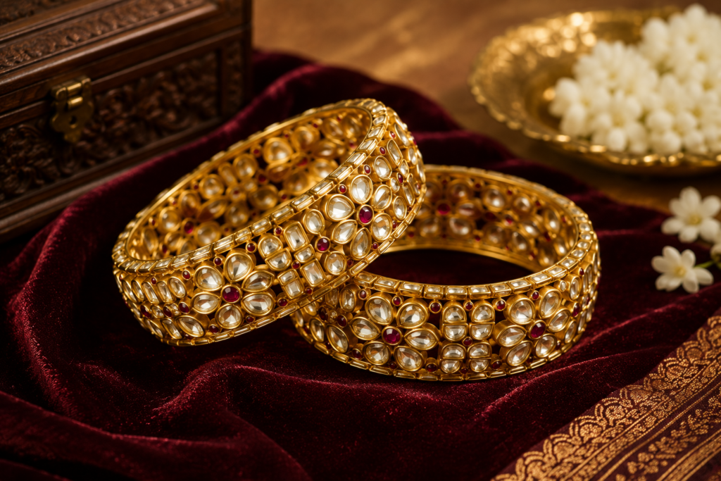 Kundan Gold Bangles