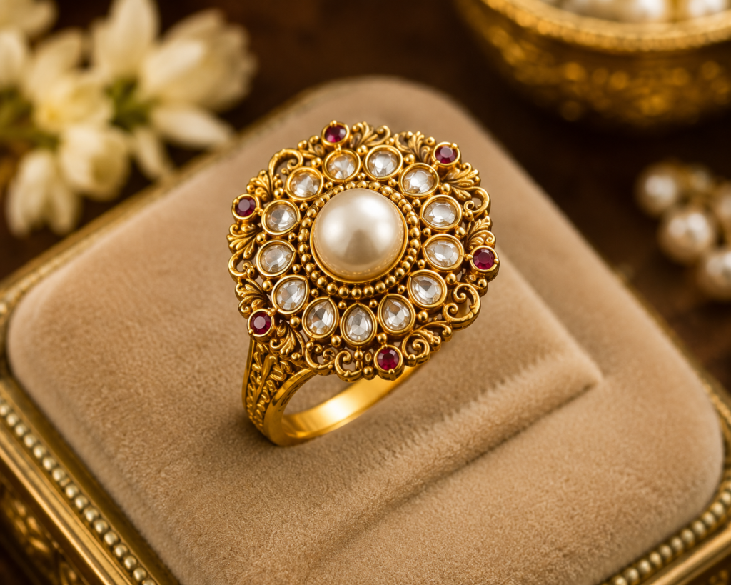 Finger Ring with Moti