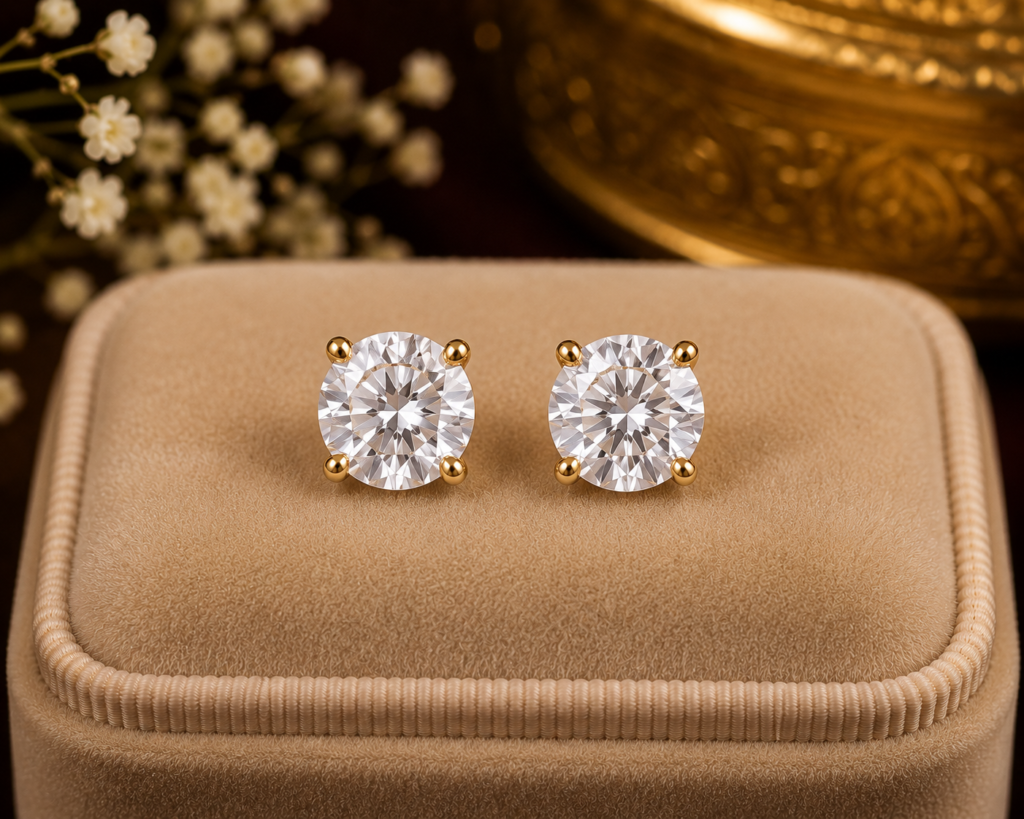 Diamond Stud Earrings